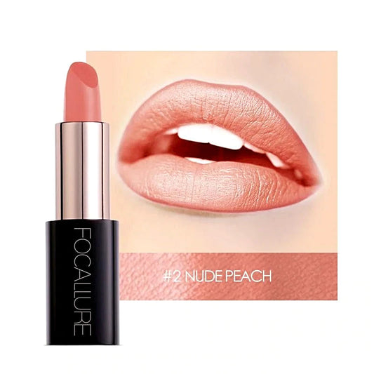 FOCALLURE Lacquer Lipstick #02 NUDE PEACH