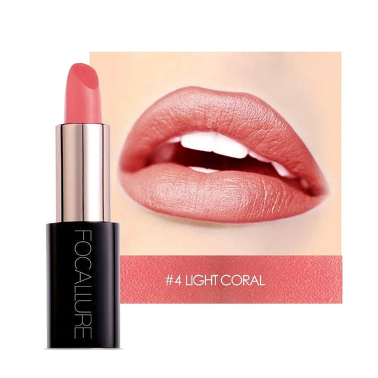FOCALLURE Lacquer Lipstick #04 LIGHT CORAL