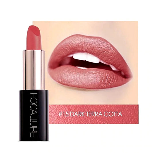 FOCALLURE Lacquer Lipstick #15 DARK TERRACOTTA