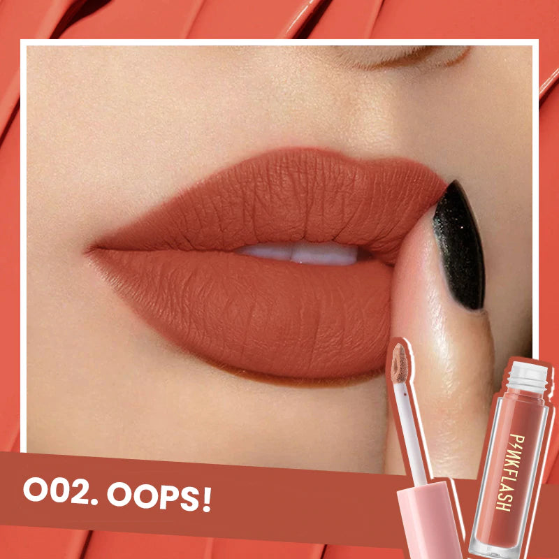 PINKFLASH Melting Matte Liquid Lipstick #O02 OOPS!