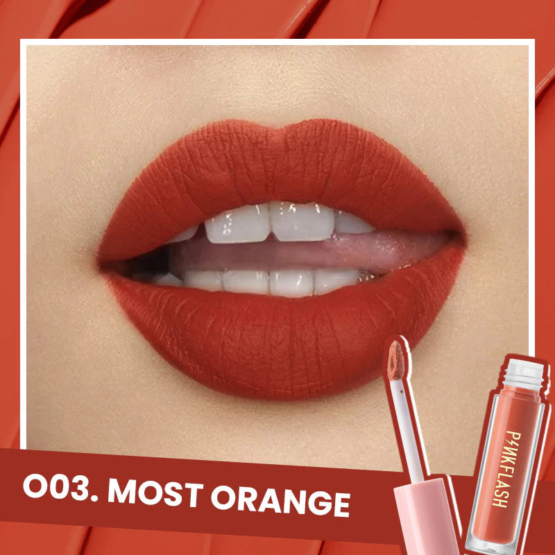 PINKFLASH Melting Matte Liquid Lipstick #O03 Most Orange