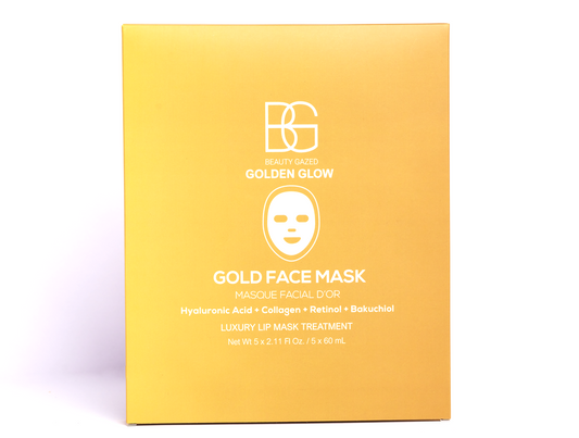 BEAUTY GAZED 24k Golden Glow Face Mask (5 pack)