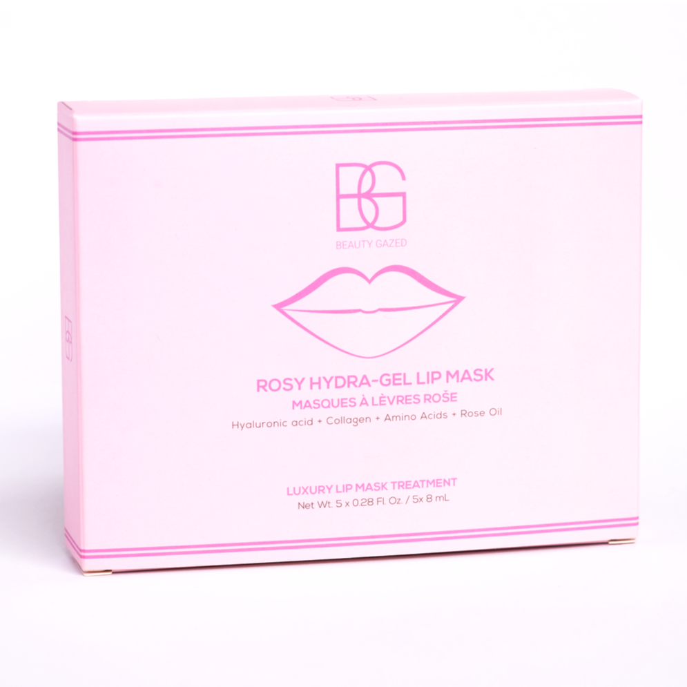 BEAUTY GAZED Rosy Hydra-Gel Lip Mask (5 PACK)