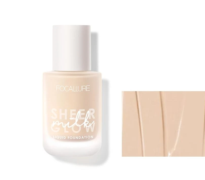 FOCALLURE Sheer Glow Milk Liquid Foundation #5 COOL SAND