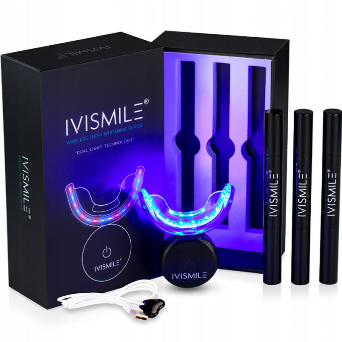 IVISMILE Wireless Light Smart LED Teeth Whitening Kit 4.0
