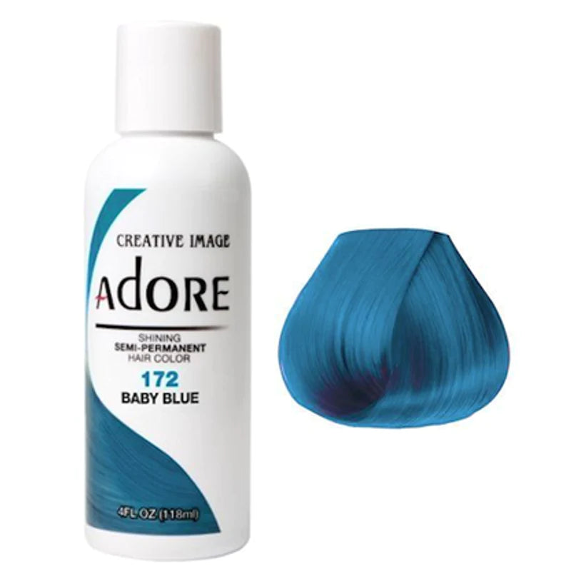 ADORE Semi Permanent Hair Colour Baby Blue 118ml