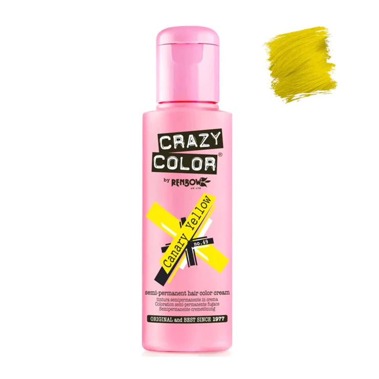 CRAZY COLOR Semi Permanent Canary Yellow #049
