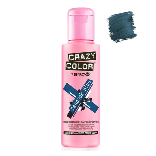 CRAZY COLOR Semi Permanent Peacock Blue #045