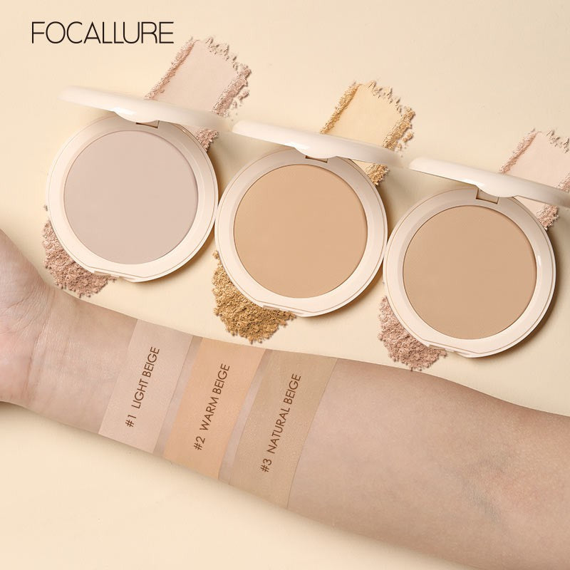 FOCALLURE Covermax® Dual-Purpose Pressed Powders #01 LIGHT BEIGE
